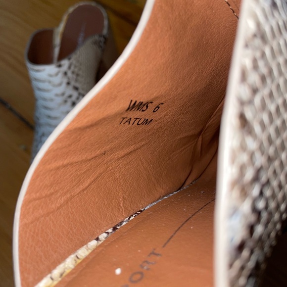 Snake Skin Mule Booties - Picture 3 of 3